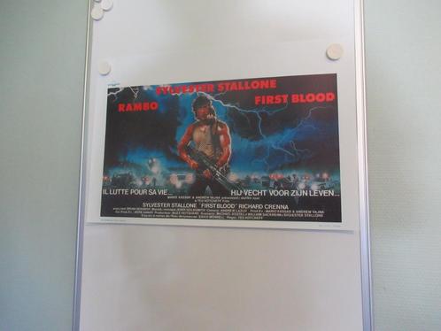 Affiche du film FIRST BLOOD RAMBO, Collections, Posters & Affiches, Comme neuf, Cinéma et TV, A1 jusqu'à A3, Rectangulaire vertical