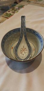 kommetje met lepel made in China vintage jaren 70, Ophalen of Verzenden