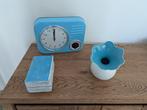 Horloge, vase et boîte à bijoux, Huis en Inrichting, Woonaccessoires | Klokken, Ophalen, Zo goed als nieuw, Analoog, Staande klok