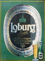 Lobourg bier reclamebord, Verzamelen, Biermerken, Overige merken, Reclamebord, Plaat of Schild, Gebruikt, Ophalen of Verzenden