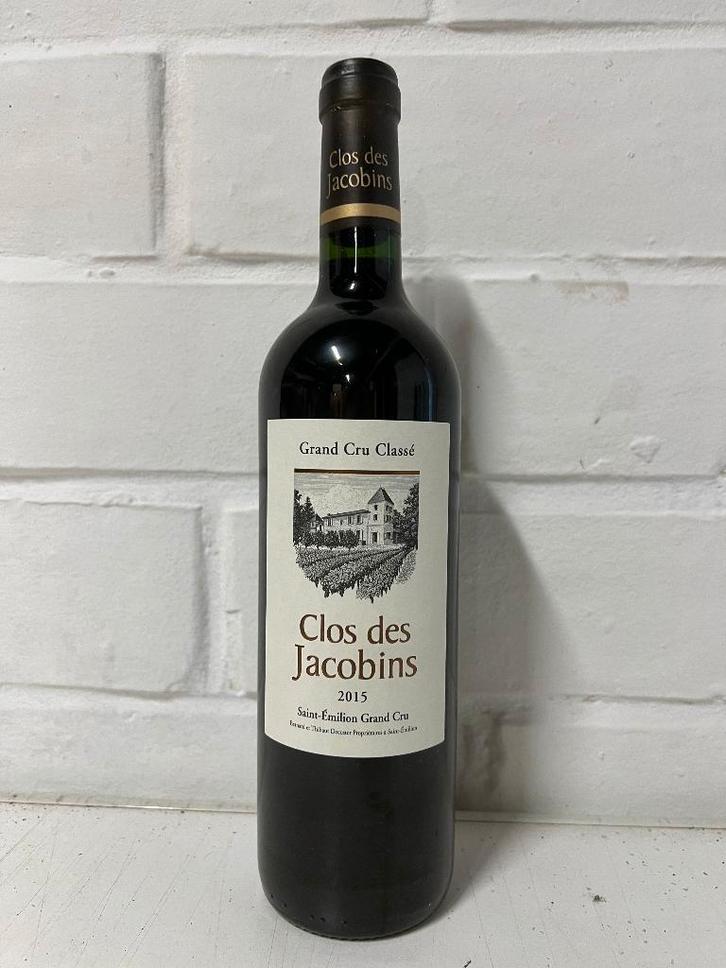 Clos des Jacobins 2015 - Grand Cru Classé 1btl, Collections, Vins, Neuf, Vin rouge, France, Pleine, Enlèvement