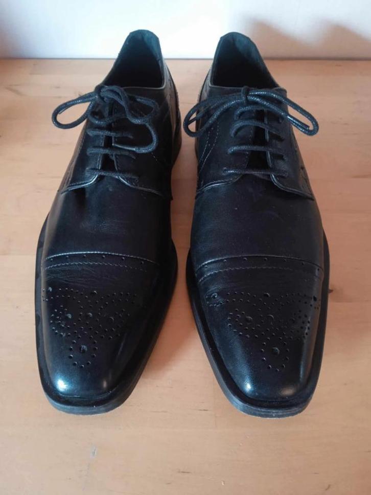 Heren Lonsdale Zwarte Leren Schoenen Eur 40 maat 6, Kleding | Heren, Schoenen, Gedragen, Veterschoenen, Zwart, Ophalen