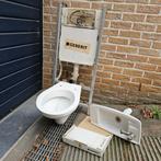 Hangtoilet + handenwasser, Ophalen, Gebruikt, Toilet