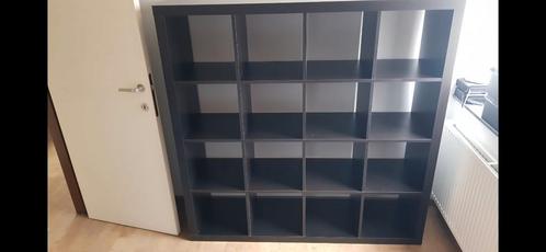 Ikea zwarte Kallax open kast 44, Huis en Inrichting, Kasten | Wandmeubels, Zo goed als nieuw, Ophalen