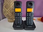 Duo voor draadloze telefoons van Philips, Ophalen of Verzenden, Gebruikt, 2 handsets