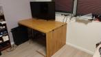 Massief houten tafel - 140cm breed, 90cm diep, 76cm hoog., Huis en Inrichting, Ophalen, Gebruikt, 50 tot 100 cm, 100 tot 150 cm