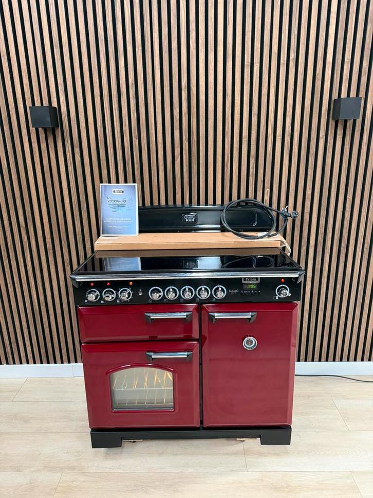 Prachtige Cranberry Falcon Deluxe Inductie Fornuis(+bezorgt), Jardin & Terrasse, Fours à pizza, Comme neuf, Enlèvement ou Envoi