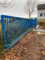 Metalen schuifpoort inclusief motor, Ophalen, Gebruikt, IJzer
