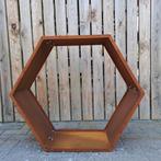 Zes-kantige houtopslag cortenstaal, Tuin en Terras, Ophalen of Verzenden, Nieuw