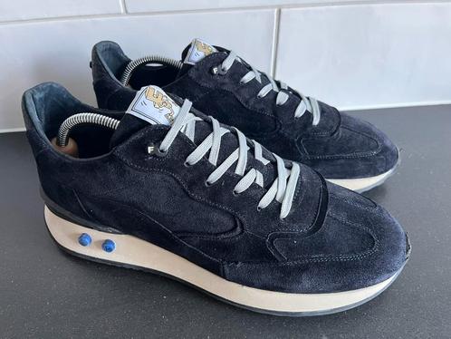 Floris van Bommel sneakers maat 10 / 44 weinig gedragen, Kleding | Heren, Schoenen, Zo goed als nieuw, Sneakers, Blauw, Ophalen of Verzenden