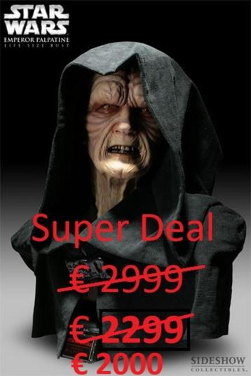 HOT DEAL Sideshow Palpatine LifeSize Bust signed Ian McDiarm beschikbaar voor biedingen