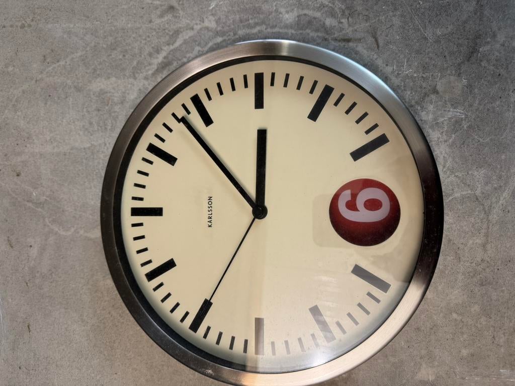 Horloge Karlsson, Ophalen of Verzenden, Gebruikt, Analoog, Wandklok