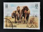 Ras-al-Khaima - fauna - olifant, Ophalen of Verzenden, Dier of Natuur, Gestempeld