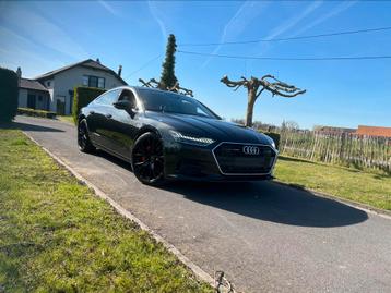 AUDI a7/b,hybride!veel opties!!perfect staat!eerst eigenaar!, Auto's, Audi, Zwart, Leder, 5 zetels, 5 deurs