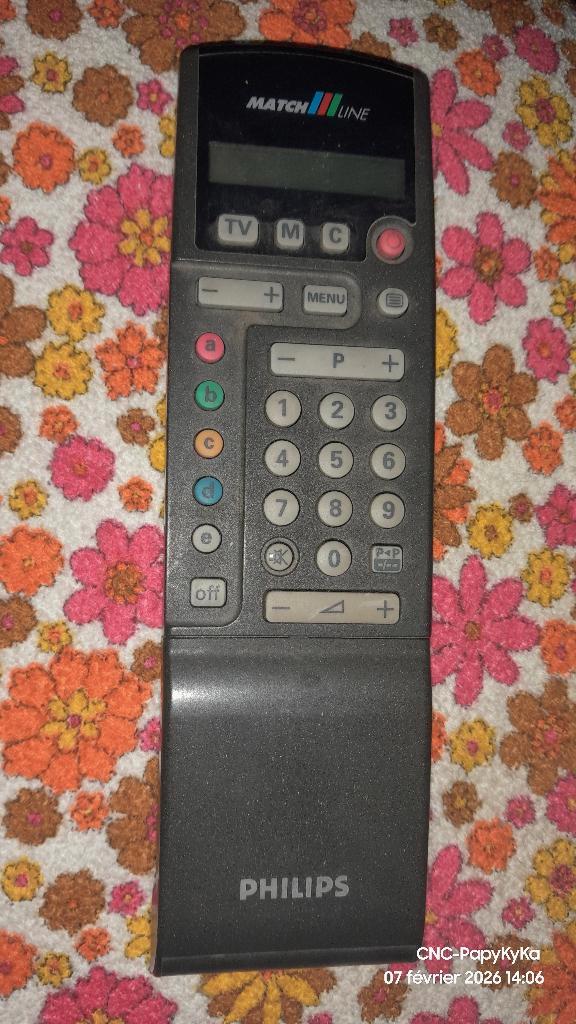 Philips MATCH Line TV-afstandsbediening, Audio, Tv en Foto, Afstandsbedieningen, Gebruikt, Origineel, Tv, Met display, Ophalen of Verzenden