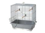 Nouvelle petite cage à oiseaux grise 42x25x41,5 cm, Animaux & Accessoires, Enlèvement ou Envoi, Métal, Neuf, Cage à oiseaux