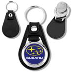 Subaru porte clés jeton de caddie en métal, Ophalen of Verzenden, Nieuw