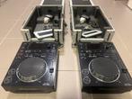 2x pioneer cdj 350 met geventileerde flightcase, Audio, Tv en Foto, Professionele apparaten, Ophalen, Gebruikt, Audio