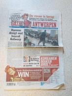 ROBBEDOES " GAZET VAN ANTWERPEN - DE ROSSE IS TERUG -", Verzamelen, Ophalen of Verzenden, 1980 tot heden, Krant