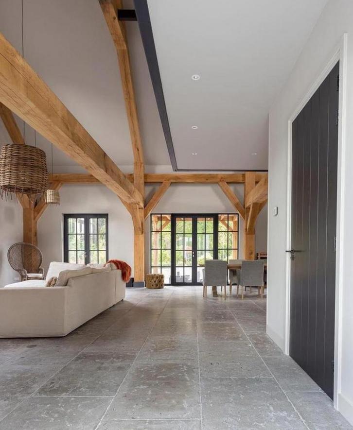 Bourgondische dallen / landelijke vloeren / castle stones, Tuin en Terras, Bloempotten, Zo goed als nieuw, Steen, Binnen, Ophalen of Verzenden