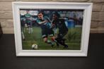 gesigneerde foto Dieumerci Mbokani rsc anderlecht - 35 x 26, Ophalen of Verzenden