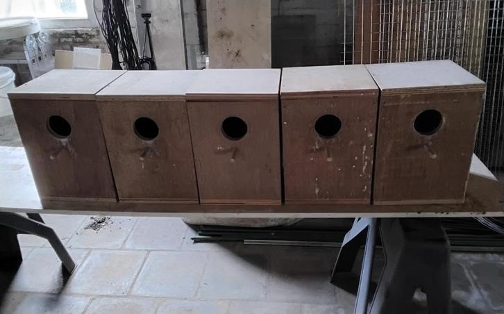 5x kweekblokken, Dieren en Toebehoren, Vogels | Toebehoren, Gebruikt, Kooi-accessoires, Ophalen