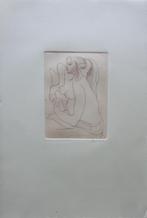 FRED BERVOETS / NAAKTE VROUW / KLEURETS / 39x26cm / SIG, Ophalen of Verzenden