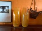 Beaux grands vases oranges ou décoration - 2 pièces -, Enlèvement, Orange, Verre