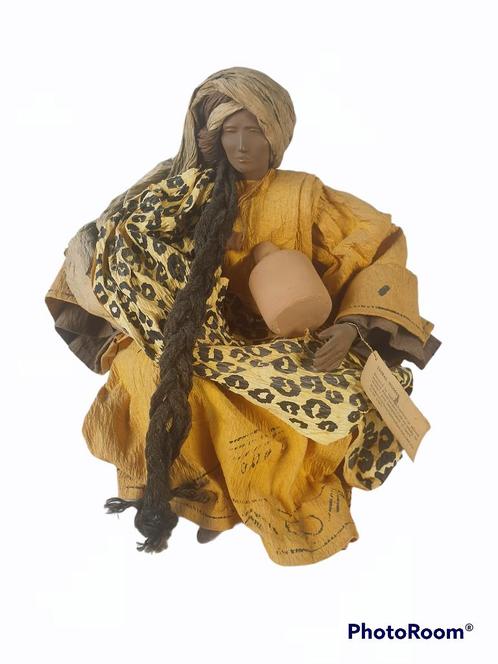 femme tribale faite à la main 37cm, Antiquités & Art, Art | Sculptures & Bois, Enlèvement ou Envoi