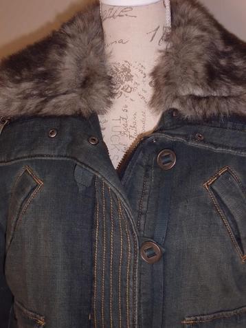 winterjas ESPRIT EDC / stonewashed / Large, Taille 42/44 (L), Enlèvement ou Envoi, Comme neuf, Bleu