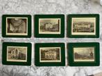 Set van 6 vintage placemats - Engelse prints, Ophalen, Gebruikt, Overig