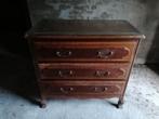 Antieke ladekast commode massief eik, Huis en Inrichting, Ophalen, Gebruikt