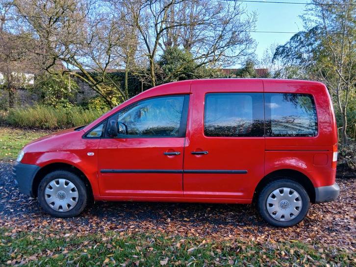 Volkswagen caddy, Auto's, Volkswagen, Particulier, Benzine, 5 deurs, Rood, Ophalen