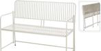 banc de jardin en métal blanc - pliable, neuf et non utilisé, Enlèvement, Métal, Neuf