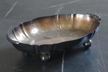 Zilverkleurige metalen beker - serviesgoed, Antiek en Kunst, Ophalen of Verzenden