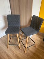 Barkrukken, Huis en Inrichting, Barkrukken, 2 krukken, Ophalen, Gebruikt, Met voetsteun