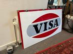 VISA emaille reclamebord XL, Reclamebord, Gebruikt, Ophalen of Verzenden