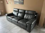 3 zit lederen zetel elektrisch verstelbaar, Huis en Inrichting, Ophalen, Zo goed als nieuw