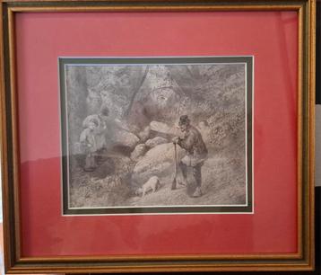 Potloodtekening uit 1843 beschikbaar voor biedingen