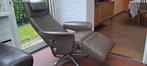 Design zetel Leolux met draai en relaxfunctie in echt leder., Huis en Inrichting, Ophalen, Eenpersoons, Design, Leer