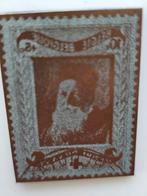 Postzegel Proefdrukplaat in metaal, Ophalen of Verzenden