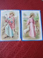 2 zeer mooie prentjes kindje overl1906, Ophalen of Verzenden, Bidprentje
