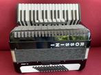 Compacte Rossini accordeon . 72 bas . 3 korig ., Gebruikt, 72-bas, Met riemen, Toetsaccordeon
