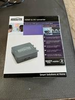 HDMI naar analoog AV of SCART adapter gelijk nieuw, Ophalen of Verzenden, Zo goed als nieuw