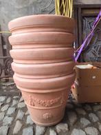 5 zeer grote bloempotten in kunststof, Tuin en Terras, Ophalen, Kunststof, Gebruikt, 40 cm of meer