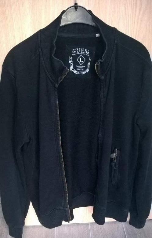 Gilet chaud noir avec fermeture éclair - Guess taille L, Vêtements | Femmes, Pulls & Gilets, Porté, Taille 42/44 (L), Noir, Enlèvement ou Envoi