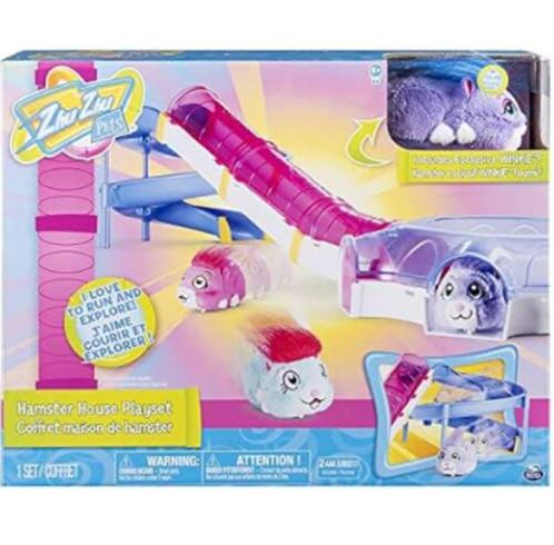 Accessoires Hamsters Zhu Zhu Pets : Maison, Tobbogan et Roue, Kinderen en Baby's, Speelgoed | Racebanen, Zo goed als nieuw, Racebaan