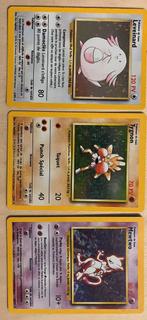 Lot cartes Pokémon vintage Wizards – Set de Base FR – Holos, Enlèvement ou Envoi