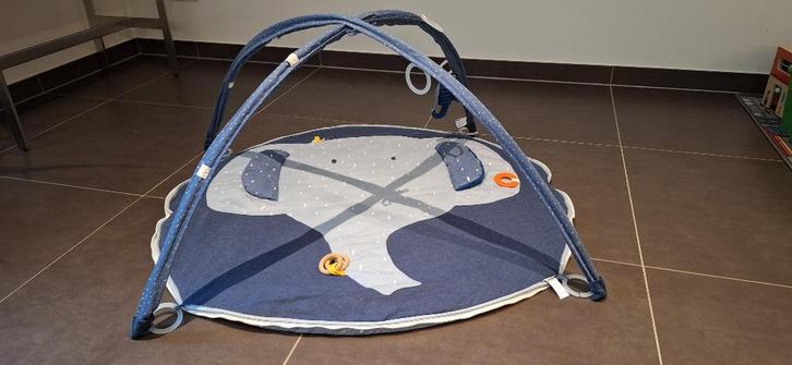 Blauwe olifant baby speelmat met beschermhoes, Kinderen en Baby's, Babyparken, Zo goed als nieuw, Rond, Ophalen