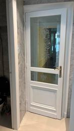 Glazen houten deur Te Geef Gratis, Ophalen, Gebruikt, 80 tot 100 cm, 215 cm of meer